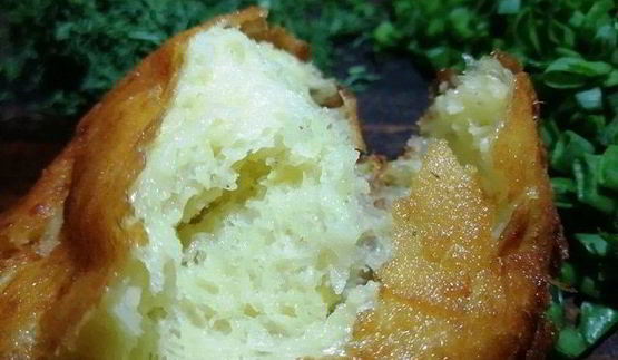 картофельные пончики с куриными кексами