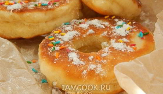 пончики на кефире за 15 минут