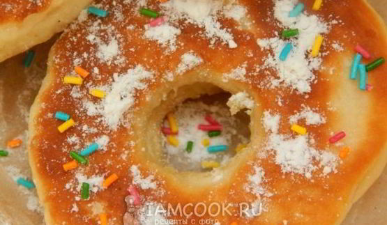 пончики на кефире за 15 минут