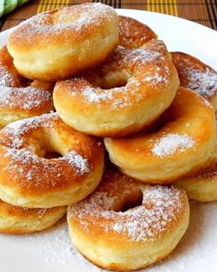 Пышные пончики из плавленого сыра