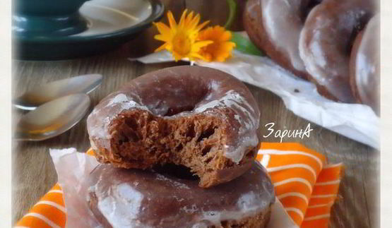 шоколадные пончики