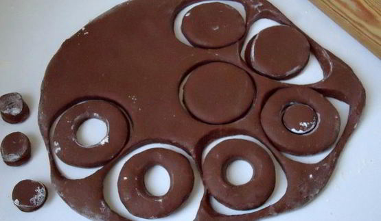 шоколадные пончики