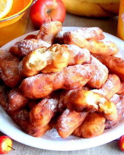 Рецепт творожных пончиков-батончиков