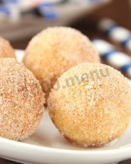 Рецепт творожных пончиков во фритюре