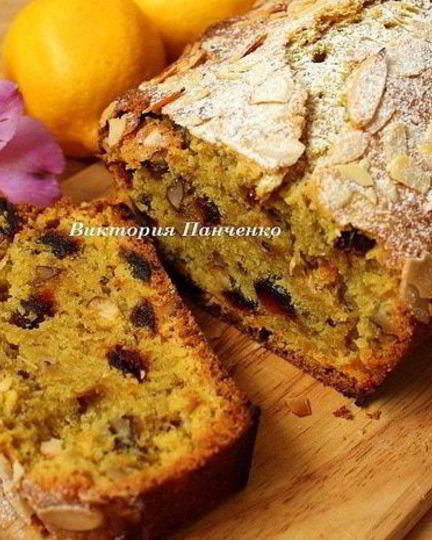 Рецепт постной лимонной коврижки