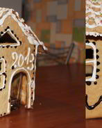 Пряничный дом с шоколадной глазурью