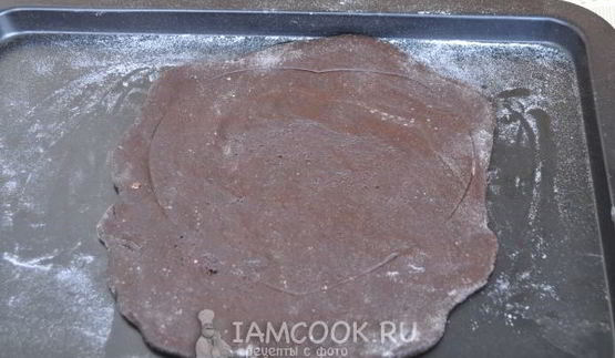 пряник шоколадный с вареньем