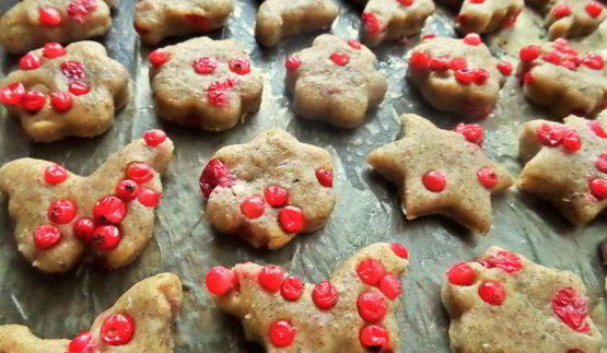 пряники с брусникой на цельнозерновой муке