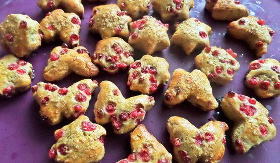 пряники с брусникой на цельнозерновой муке