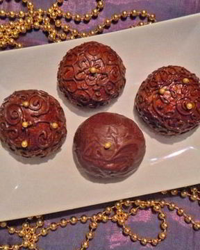 Пряники шоколадные из ржаной муки с начинкой