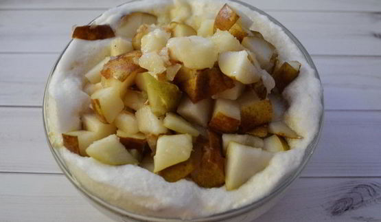 диетическая грушевая шарлотка