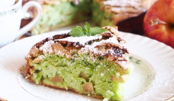 мятная шарлотка