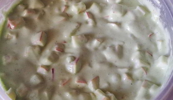 мятная шарлотка