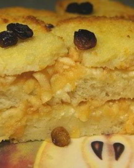 Рецепт шарлотки из сухарей с яблоками