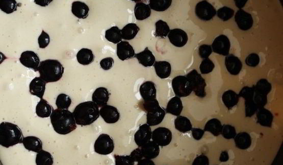 шарлотка с черной смородиной из мультиварки