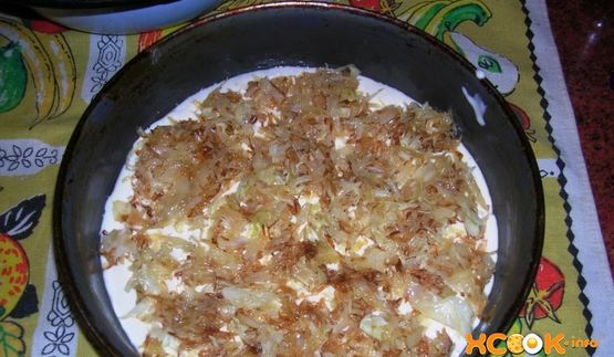 шарлотка с капустой