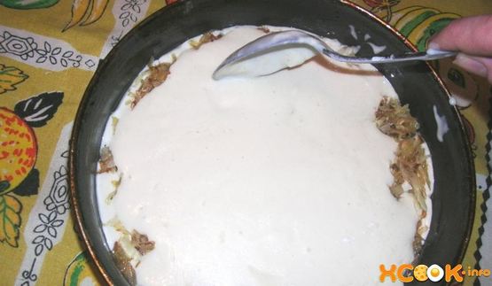 шарлотка с капустой