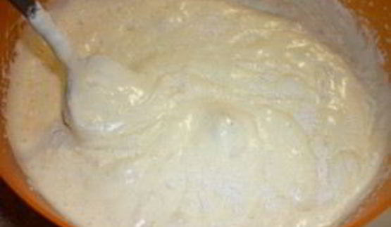 шарлотка с малиной