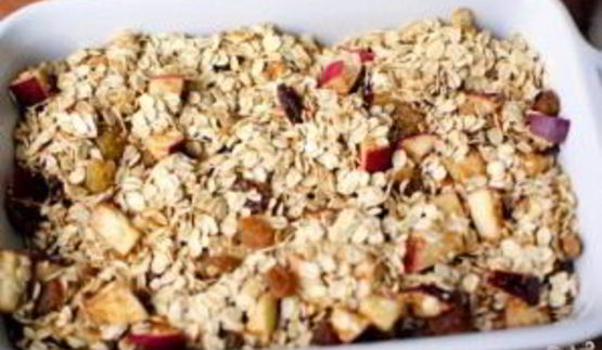 шарлотка с овсянкой