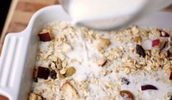 шарлотка с овсянкой