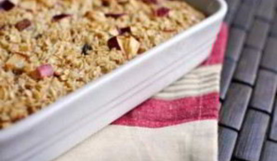 шарлотка с овсянкой