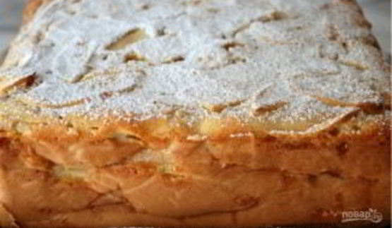 шарлотка с яблоком