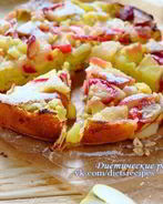 Яблочная шарлотка диетическая