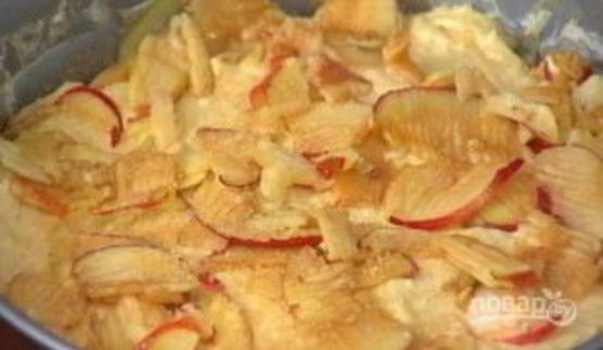 яблочная шарлотка на сидре
