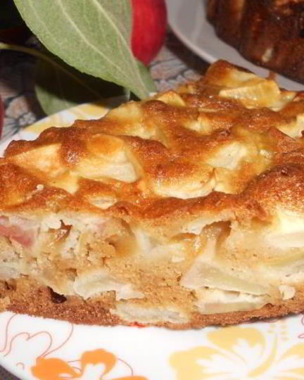 Рецепт яблочно-медовой шарлотка