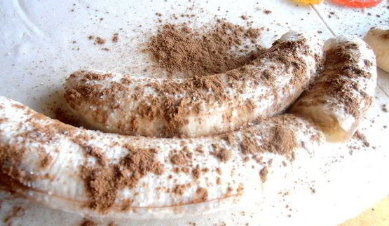 банановый штрудель в мармеладной карамели