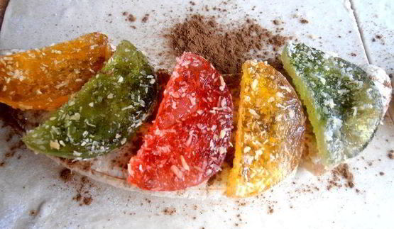 банановый штрудель в мармеладной карамели