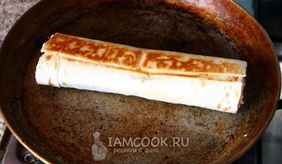 ленивый штрудель из лаваша с яблоками