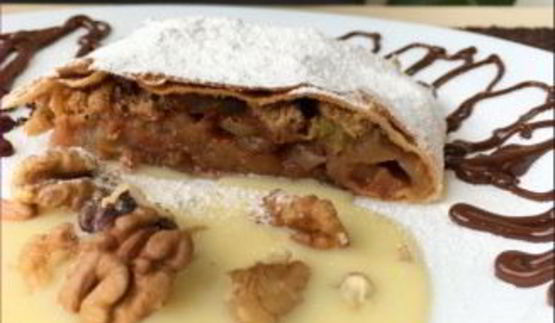 настоящий яблочный штрудель