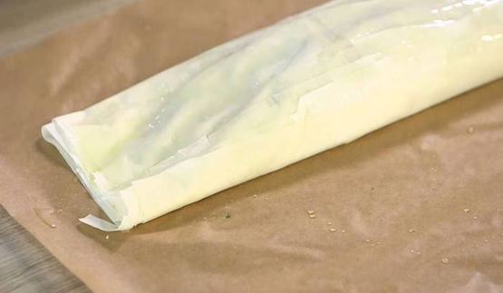 овощной штрудель с фасолью и паприкой