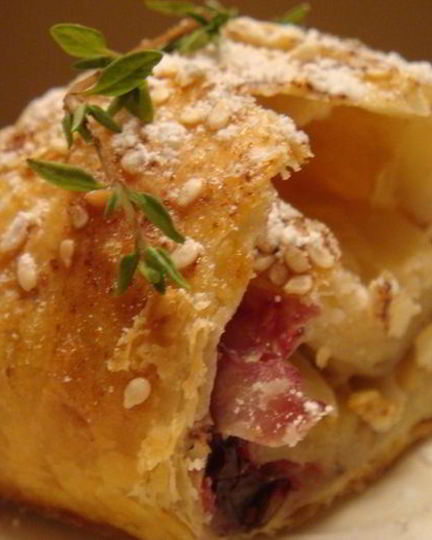 Рецепт штрудель бананово-смородиновый