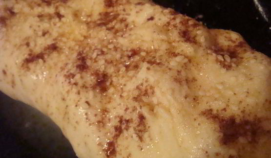 штрудель бананово-смородиновый