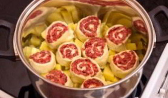 штрудель с фаршем