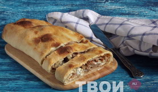 штрудель с грушей и сыром дор блю