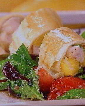 Штрудель с курино-манговой начинкой