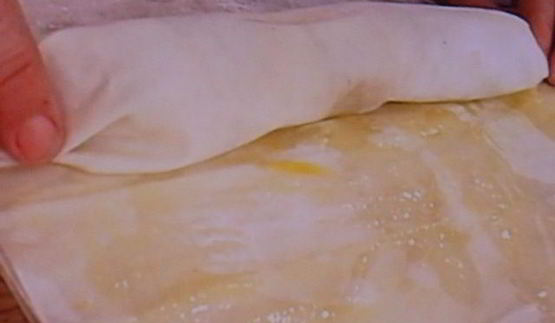 штрудель с курино-манговой начинкой