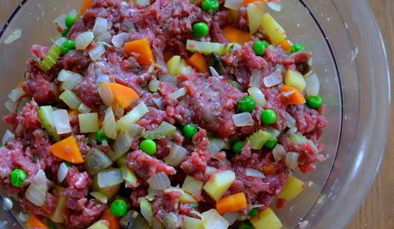 штрудель с мясом