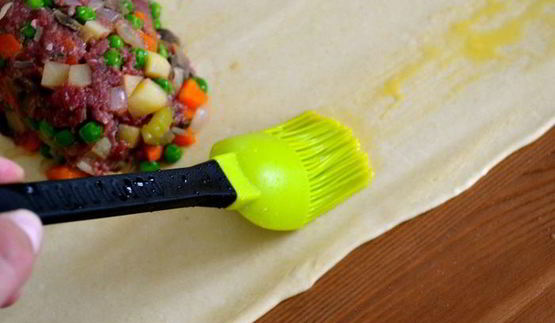 штрудель с мясом