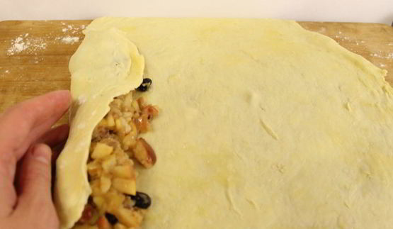 штрудель с яблоками