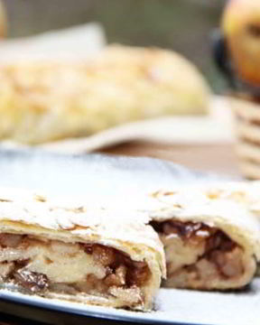 Яблочный штрудель простой