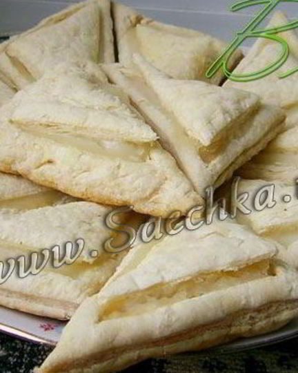 Рецепт слоек из слоеного теста с ванильным кремом