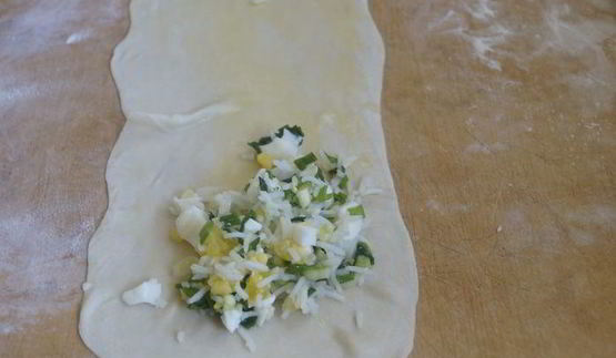 слойки из теста фило с начинкой из риса