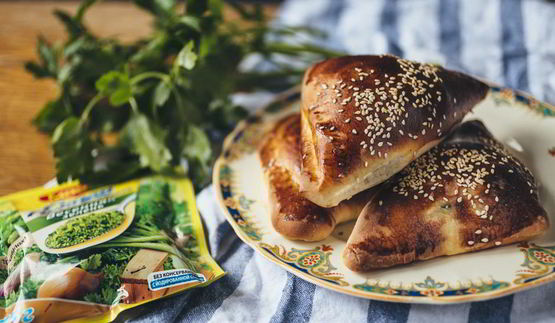 слойки с фетой и шпинатом