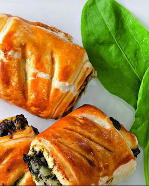 Слойки с щавелем