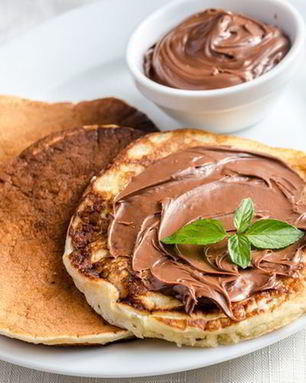 Холодные сырники с шоколадной помадкой