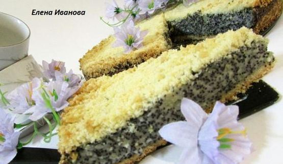 немецкий маковый творожник